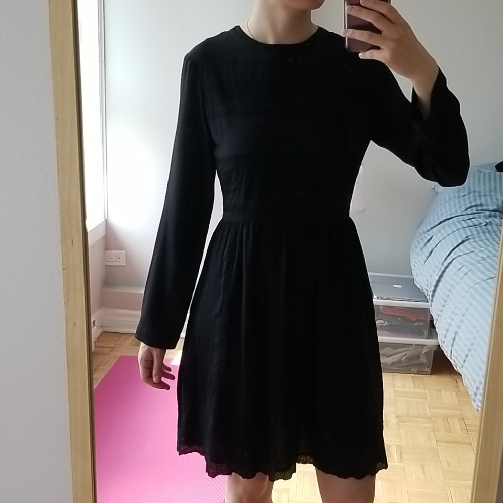 Sandro/Maje Embroidered Dress